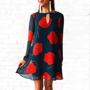 Cupcake & Cashmere Sybella Long Sleeve Floral Dress